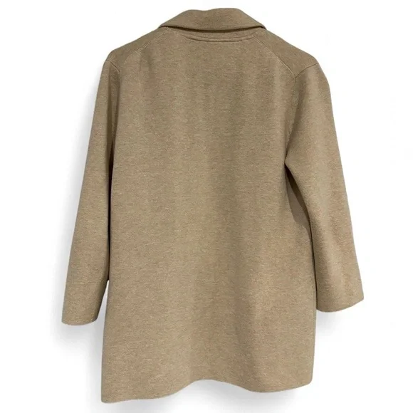 J.Crew Cotton Wool Blend Open Front Cardigan Tan Small - Picture 5 of 7